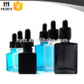 empty cosmetic packing square glass dropper bottle with 15ml 30ml